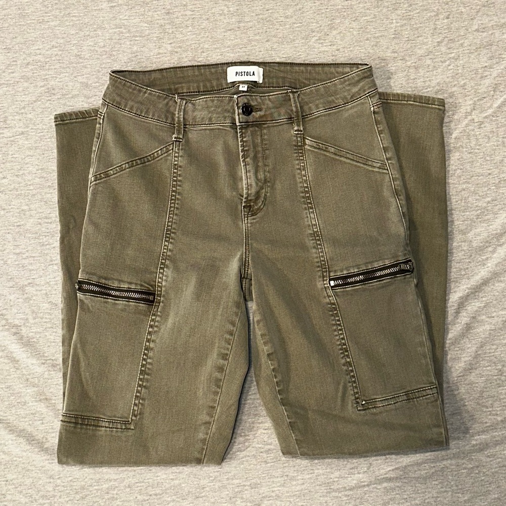 Pistola Olive Skinny Cargo Pants